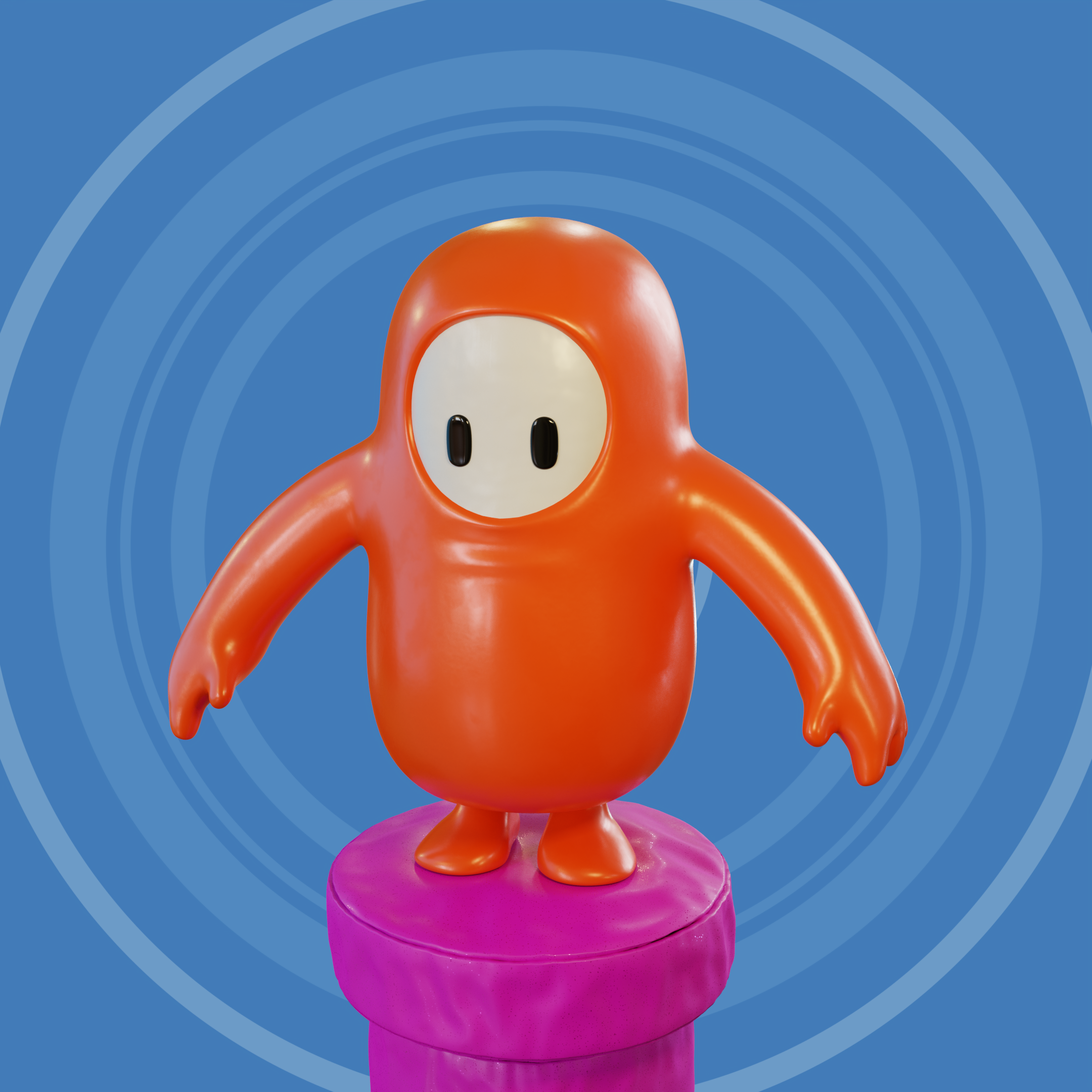 Fall Guys Character (turntable animation) preview image 1